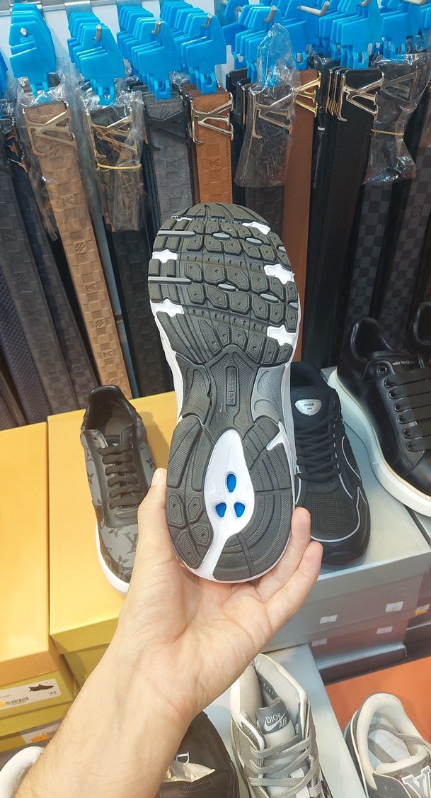 Gri erkek Spor Ayakkabı Stiletto Topuklu - Görsel 5