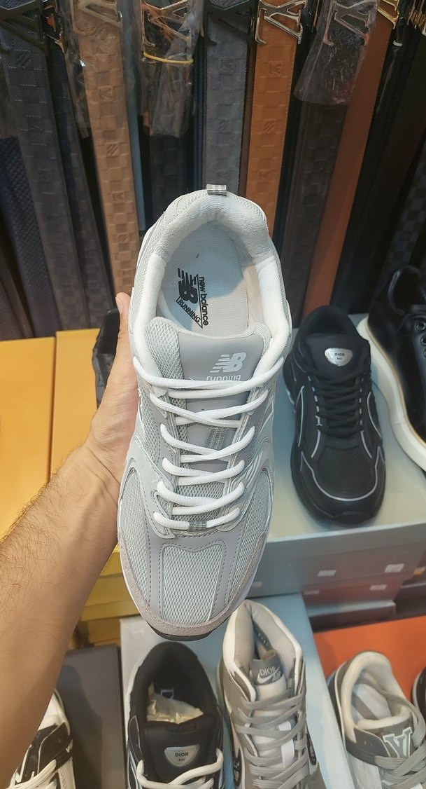 Gri erkek Spor Ayakkabı Stiletto Topuklu - Görsel 4