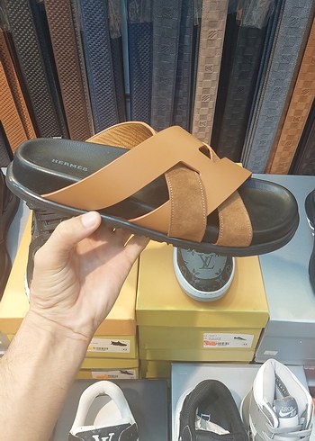 Kahverengi Erkek Sandalet - Görsel 2