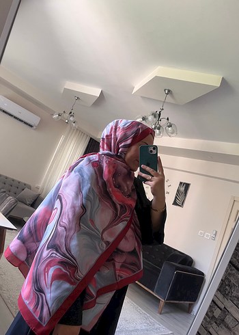 Diğer Pembe Saten Drape Kadın Şal