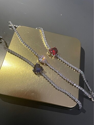Accessorize Renkli taşlı su yolu
