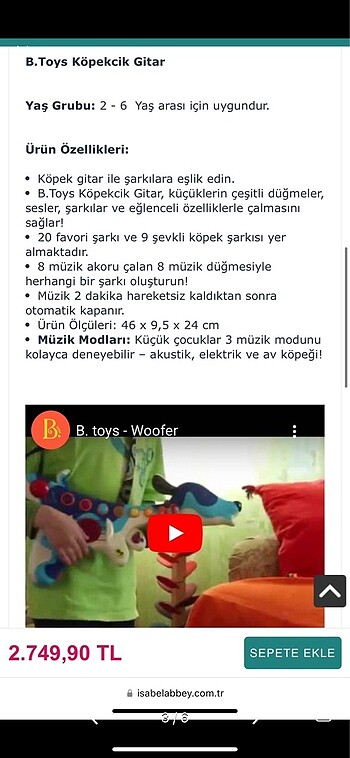  Beden Btoys gitar