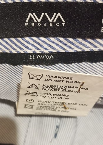 xl Beden AVVA Koyu Mavi keten pantolon