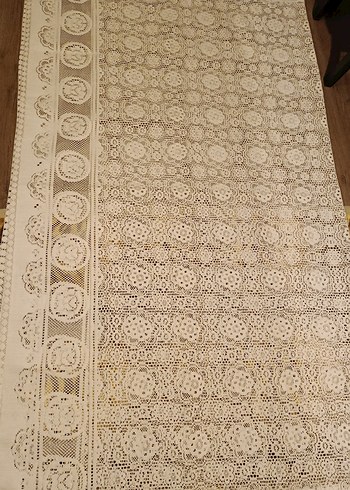 Bohem Tarzı hazır keten Dantel Masa Örtüsü - Görsel 3