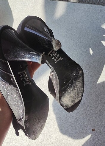 34 numara simli topuklu ayakkabı - Görsel 6