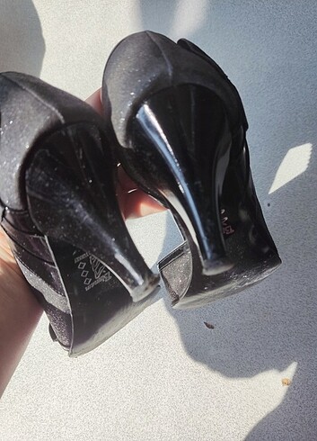 34 numara simli topuklu ayakkabı - Görsel 7