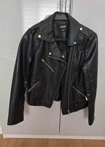 Siyah Deri Ceket - Görsel 2