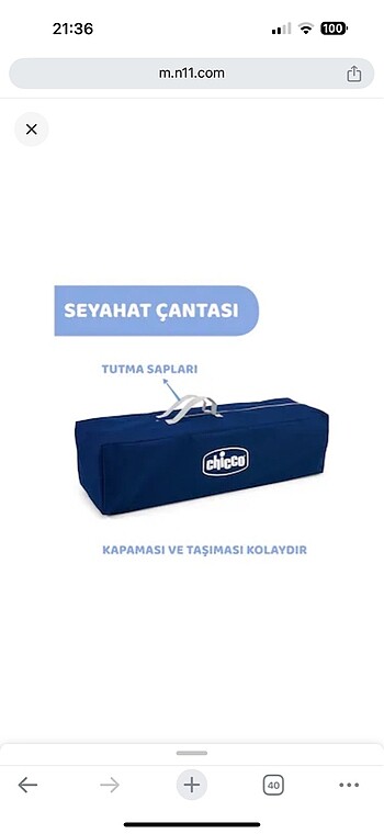 Beden Chicco poky park yatak