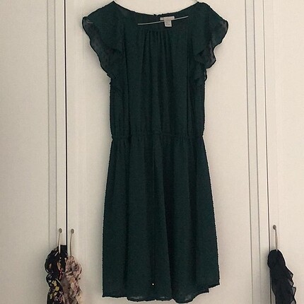 Yeşil H&M elbise