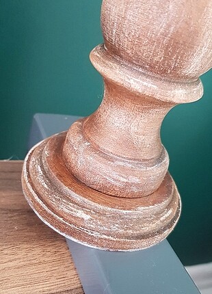 Beden kahverengi Renk Ahşap şamdan, mumluk