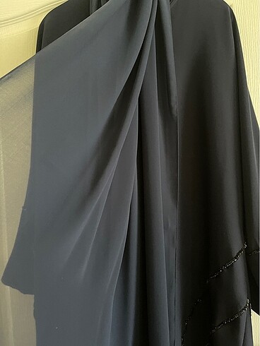 44 Beden lacivert Renk Abaya