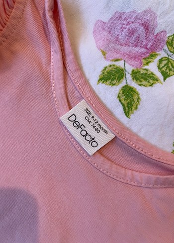 9-12 Ay Beden pembe Renk Kız bebek elbise
