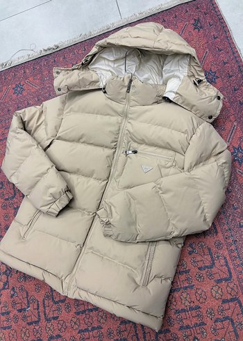 Erkek Bej Kapitone Mont - Rahat ve Sıcak - Görsel 2