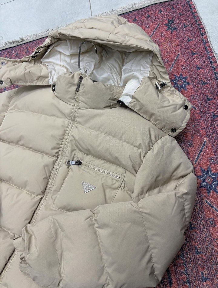 Erkek Bej Kapitone Mont - Rahat ve Sıcak - Görsel 3