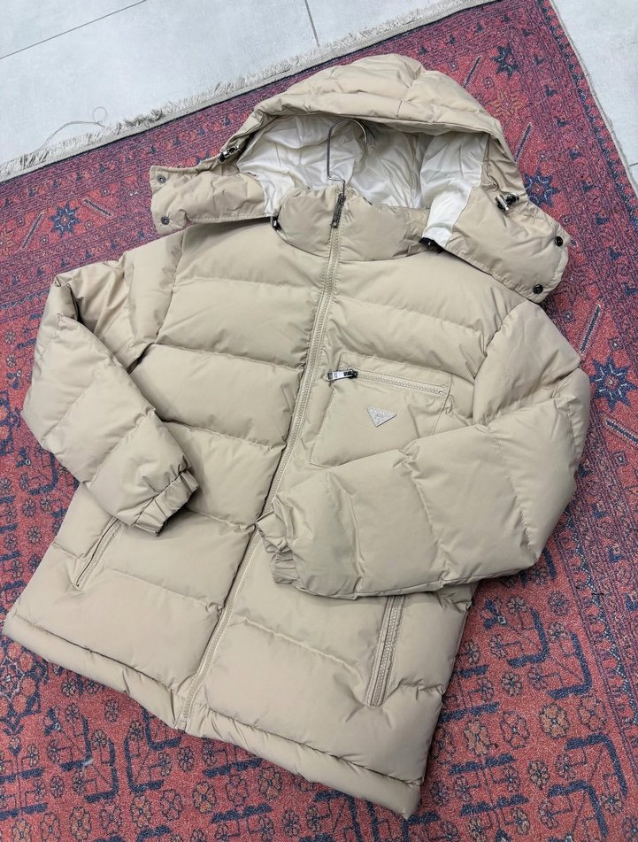 Erkek Bej Kapitone Mont - Rahat ve Sıcak - Görsel 2