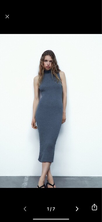 Zara triko elbise