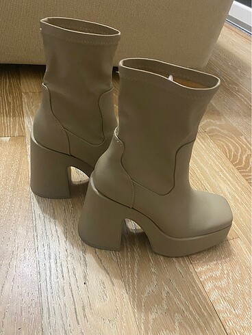 35 Beden Esnek platform topuk pull and bear bot