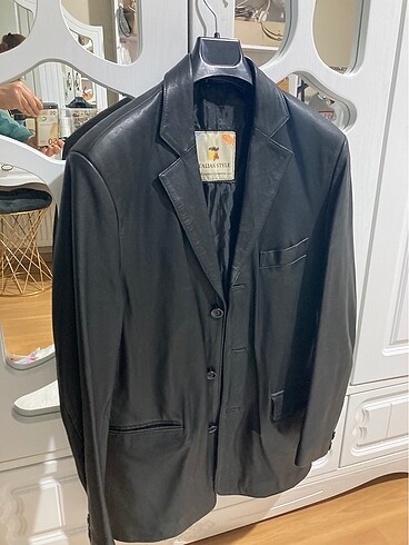 Gerçek deri blazer