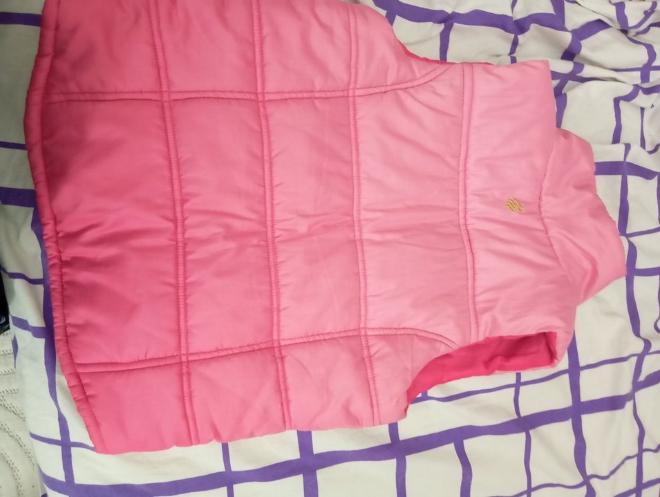 Kızlar için Fermuarlı Pembe Yelek - Görsel 3