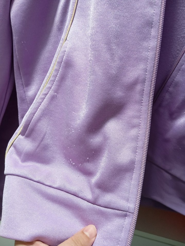 Parlak Mor Fermuarlı Kadın Ceket - Görsel 3