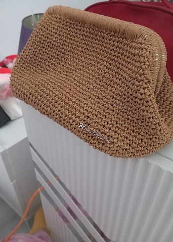 Bej Örgü Kadın El Çantası - Görsel 6