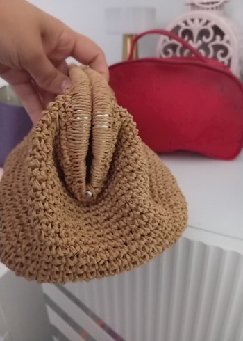 Bej Örgü Kadın El Çantası - Görsel 9