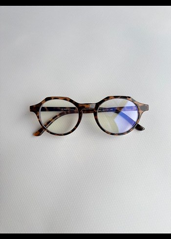 Bej Şeffaf Minimalist Kadın Gözlüğü - Görsel 2