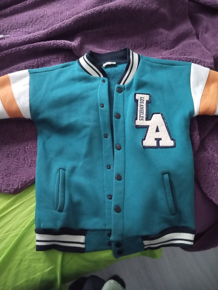 Renkli Erkek veya kız Çocuk Street Wear Ceket - Görsel 5