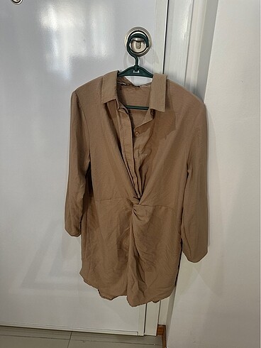 Trendyol & Milla Camel modern gömlek