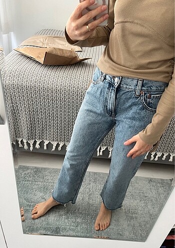 36 Beden mavi Renk Mango jean