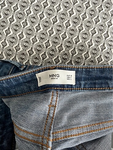 Mango orta bel yırtık pantolon - Görsel 4