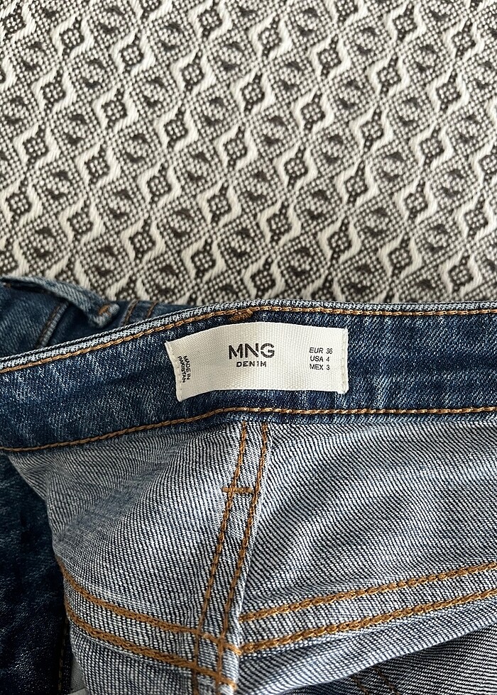 Mango orta bel yırtık pantolon - Görsel 4