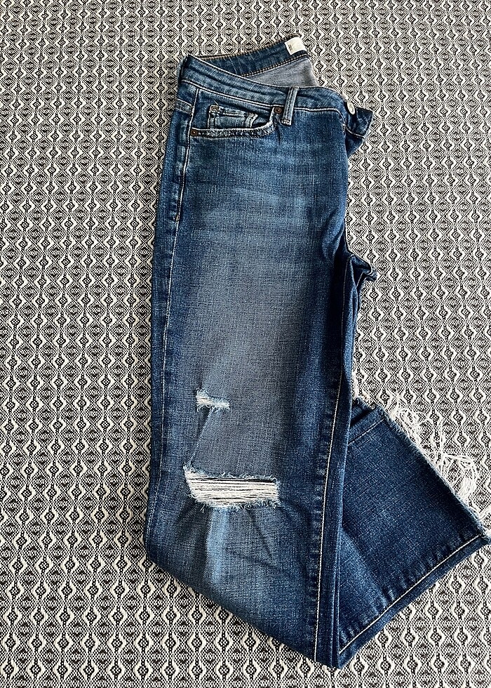 Mango orta bel yırtık pantolon - Görsel 3