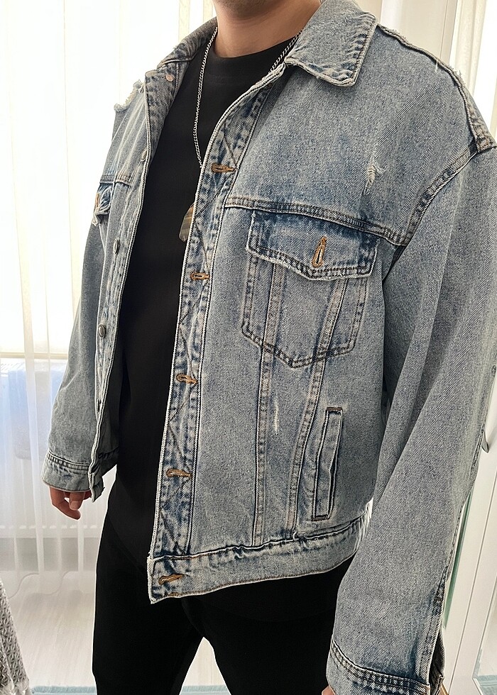 Bershka jean ceket - Görsel 2