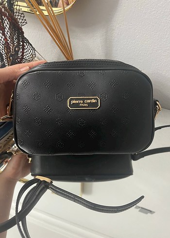 Pierre Cardin Siyah Deri Kadın Çanta