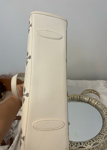 Pierre Cardin Pierre Cardin Beyaz Deri Desenli Kadın Çanta