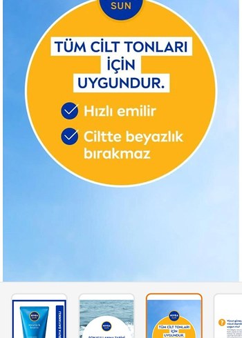 nivea sun SPF30 yüksek güneş koruyucu - Görsel 2