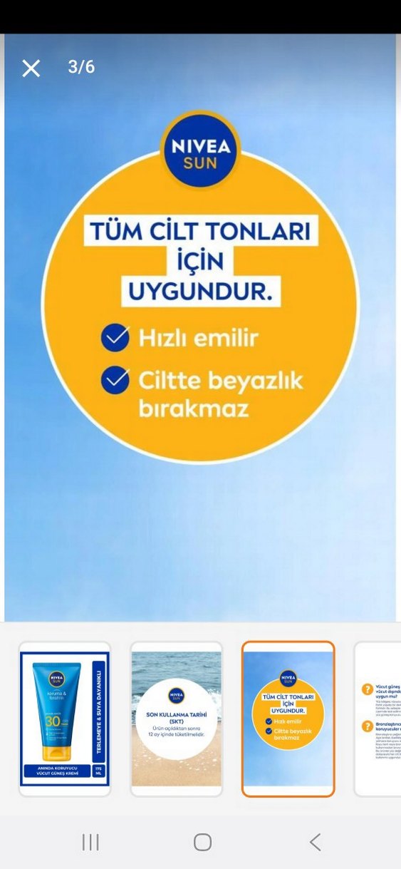 nivea sun SPF30 yüksek güneş koruyucu - Görsel 2