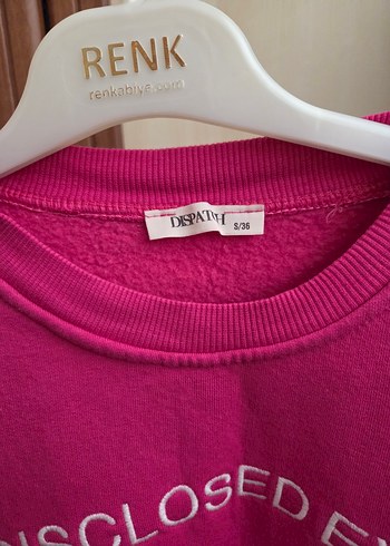 Pembe Uzun Kollu Kadın Sweatshirt - Görsel 3