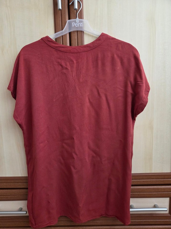 V Yakalı Kadın Gömlek - Görsel 3