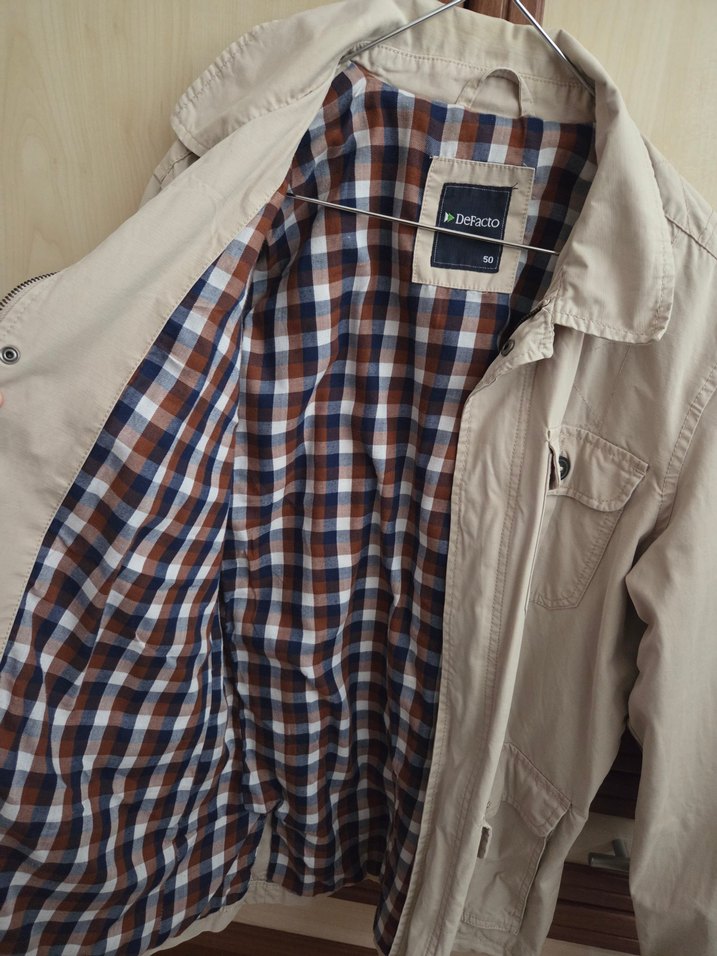 Bej  Erkek Trençkot - Görsel 3