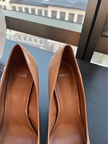 39 Beden ten rengi Renk Mango nude topuklu