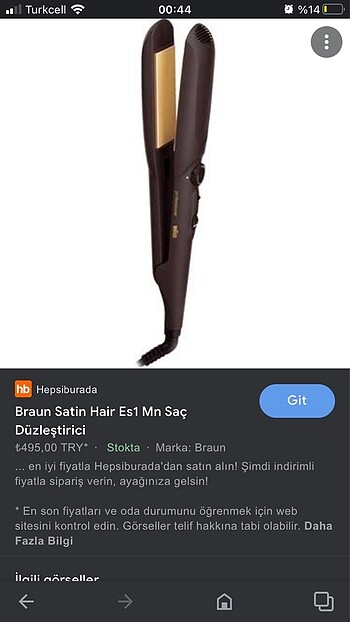 Braun saç düzleştirici