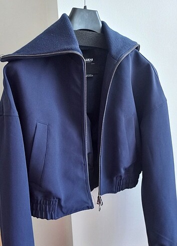 Pull and Bear Pull & Bear Denizci Yaka Crop Ceket