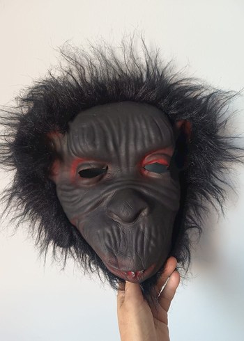 Siyah Maymun Figürlü Maske - Görsel 2