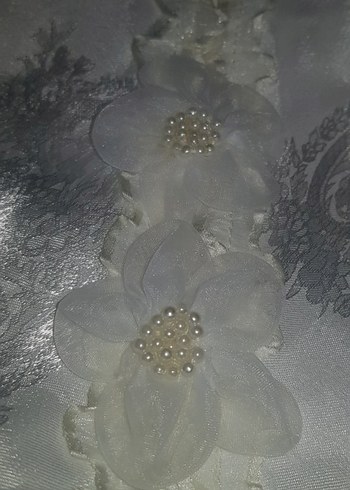 Nakışlı Beyaz Bohem gecelik takımı.. - Görsel 7