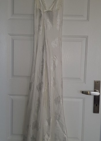 Nakışlı Beyaz Bohem gecelik takımı.. - Görsel 9