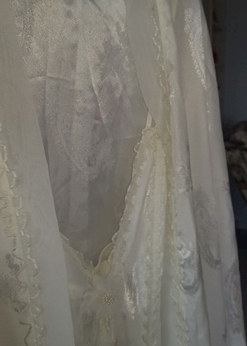 Nakışlı Beyaz Bohem gecelik takımı.. - Görsel 18