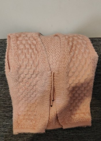 kadın pudra rengi yelek - Görsel 2