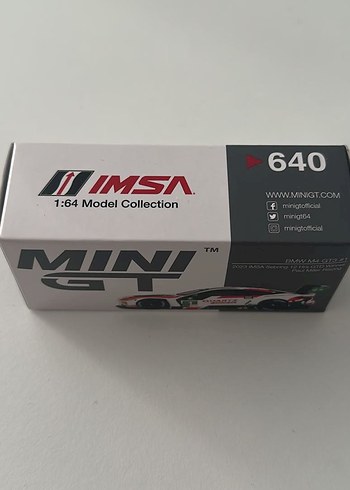Beden Renk Mini GT BMW M4 GT3 #1 (2023 IMSA Sebring) Oyuncak Araba